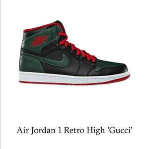 Nike Jordan Retro 1 Gucci Green
